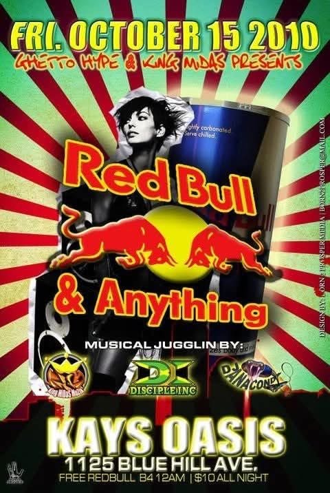 RED BULL & ANYTHING flyer