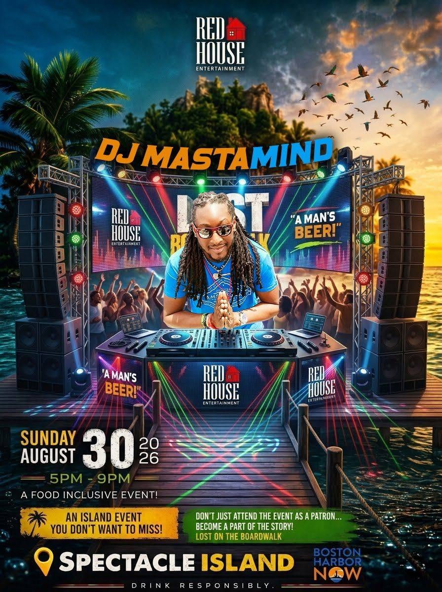 LOST ON THE BOARDWALK — DJ MASTAMIND flyer