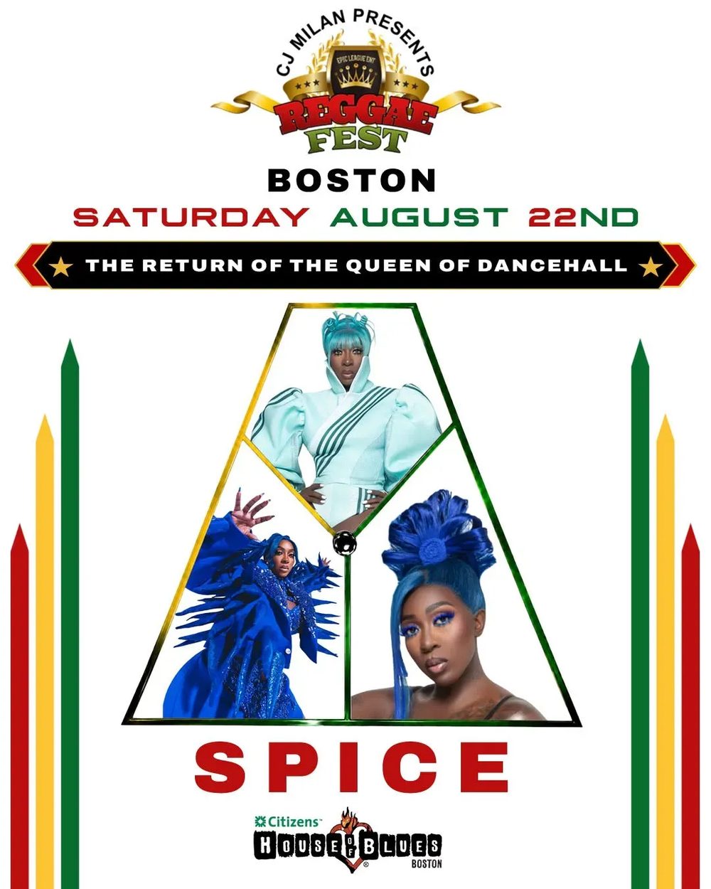 REGGAE FEST — SPICE flyer