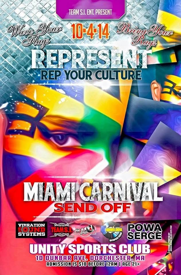 REPRESENT — MIAMI CARNIVAL SEND OFF flyer
