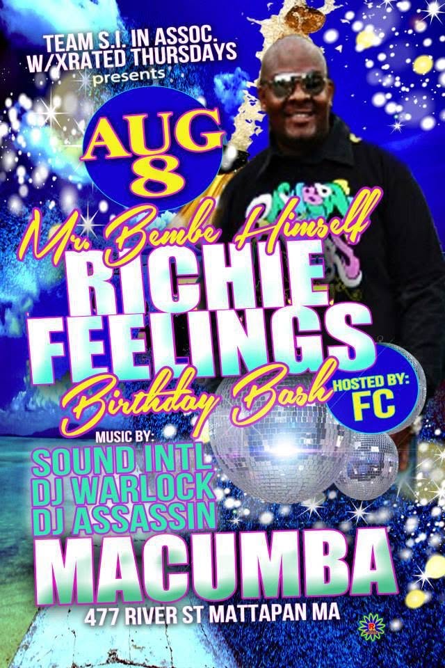 RICHIE FEELINGS BIRTHDAY BASH — MR BEMBE flyer