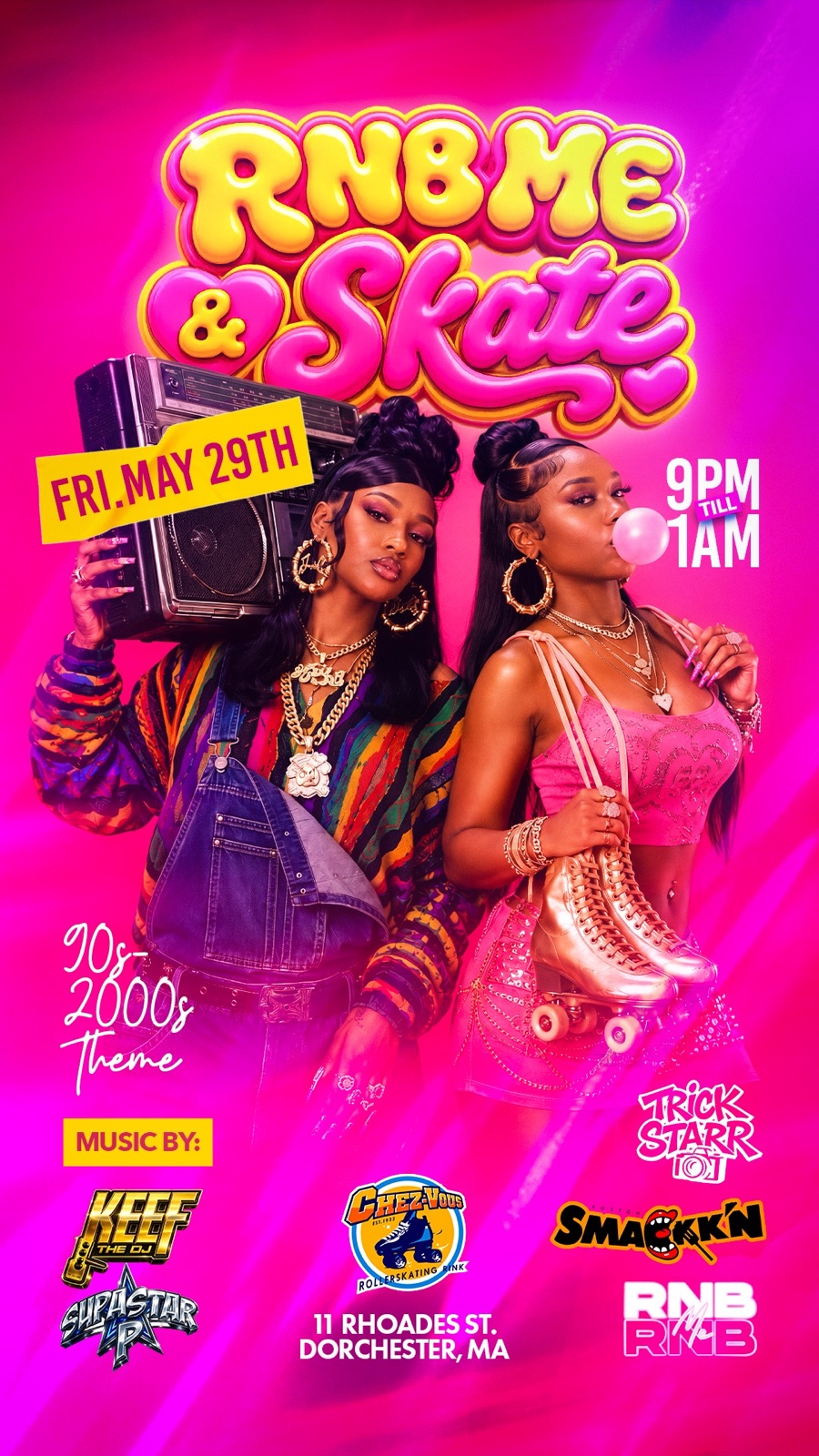 RNB ME & SKATE flyer