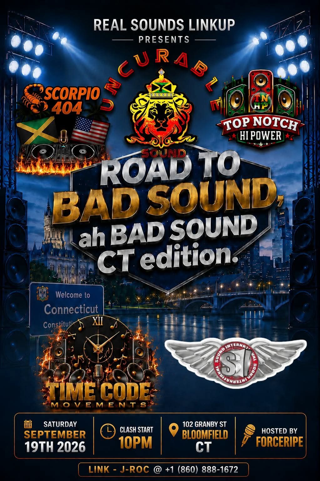 ROAD TO BAD SOUND, AH BAD SOUND — CT EDITION flyer