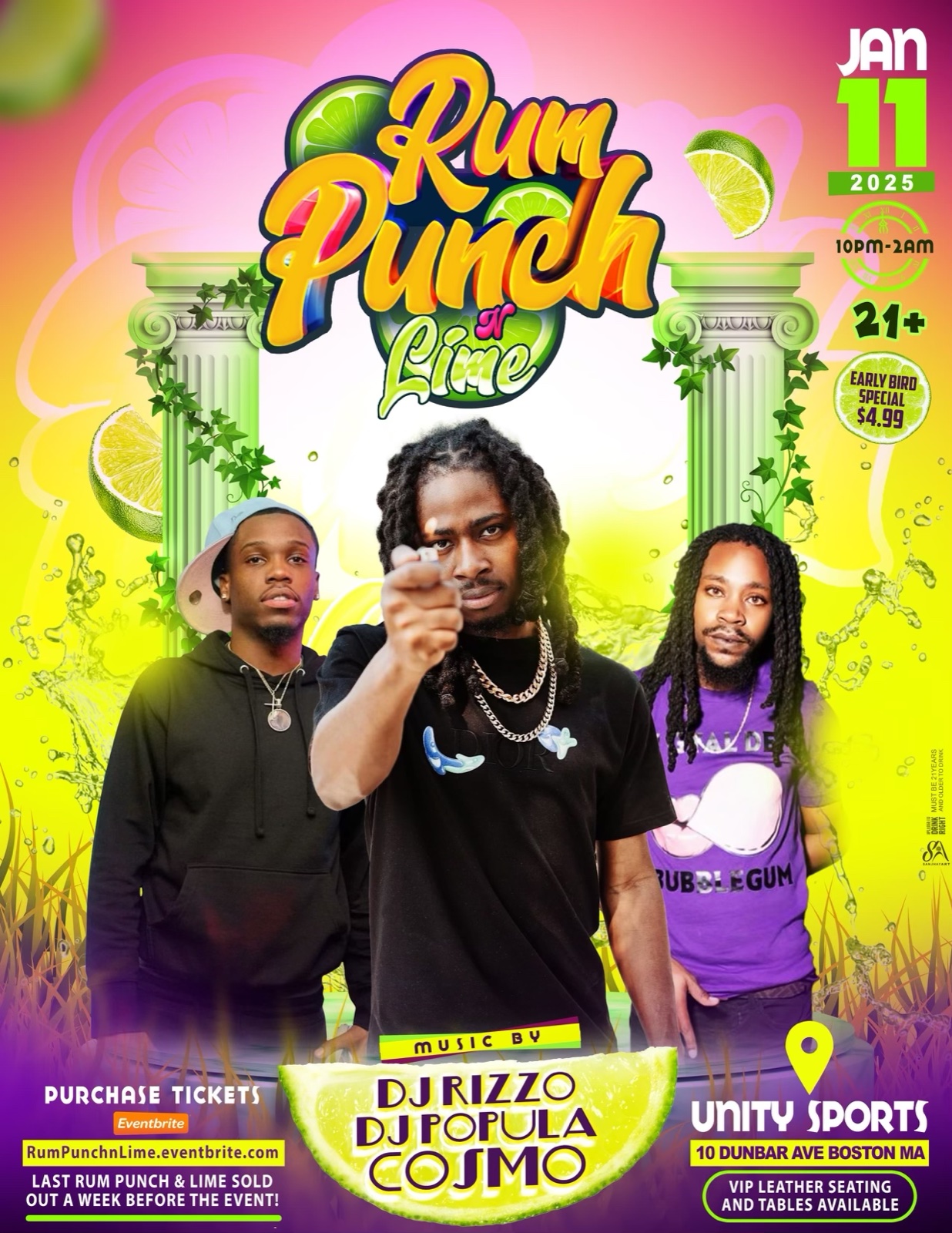 RUM PUNCH & LIME — KLASSIK FRESCOBAR LIVE flyer
