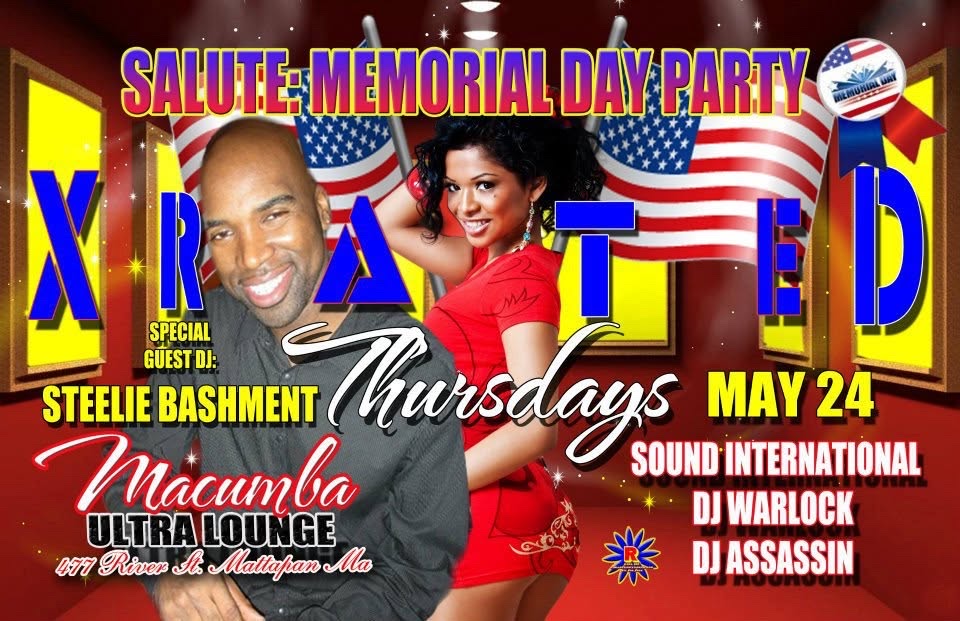 SALUTE — MEMORIAL DAY PARTY flyer — Mattapan, MA