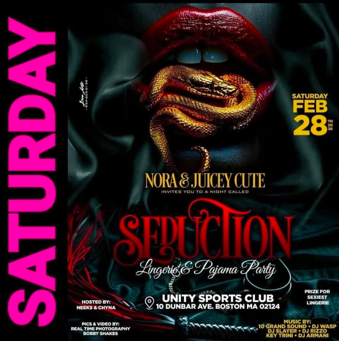 SEDUCTION — LINGERIE & PAJAMA PARTY flyer