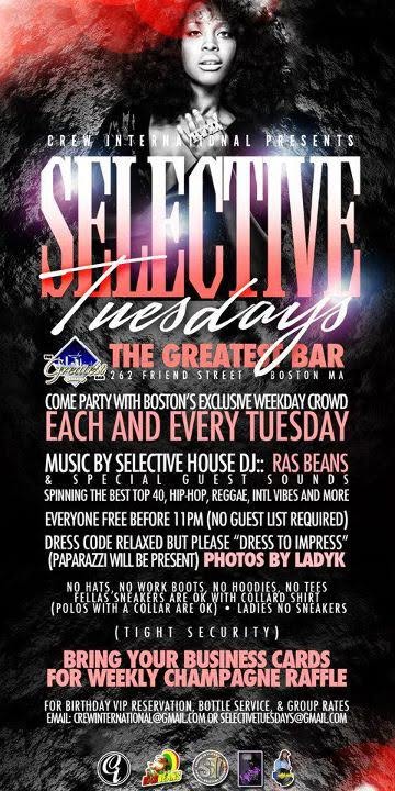SELECTIVE TUESDAYS flyer