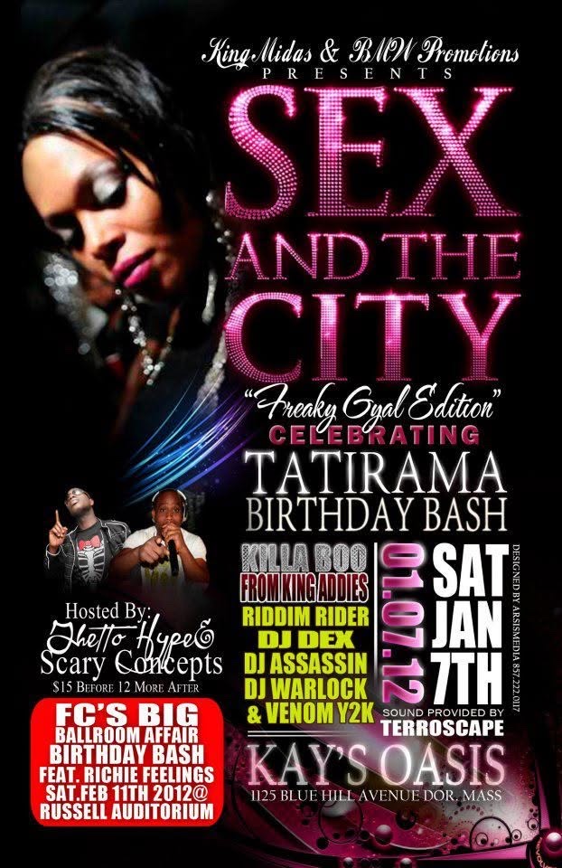 SEX AND THE CITY — FREAKY GYAL EDITION, TATIRAMA BIRTHDAY BASH flyer