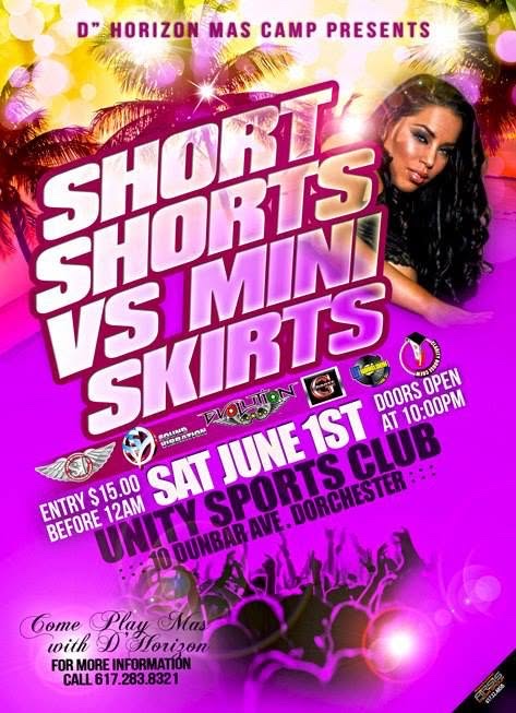 SHORT SHORTS VS MINI SKIRTS flyer
