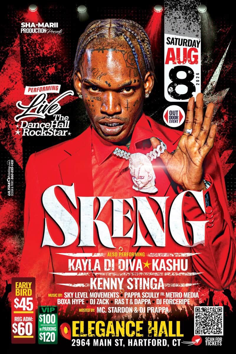 SKENG — DANCEHALL ROCKSTAR flyer — Hartford, CT