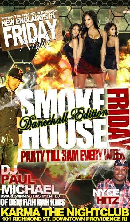 SMOKE HOUSE FRIDAY — DANCEHALL EDITION flyer