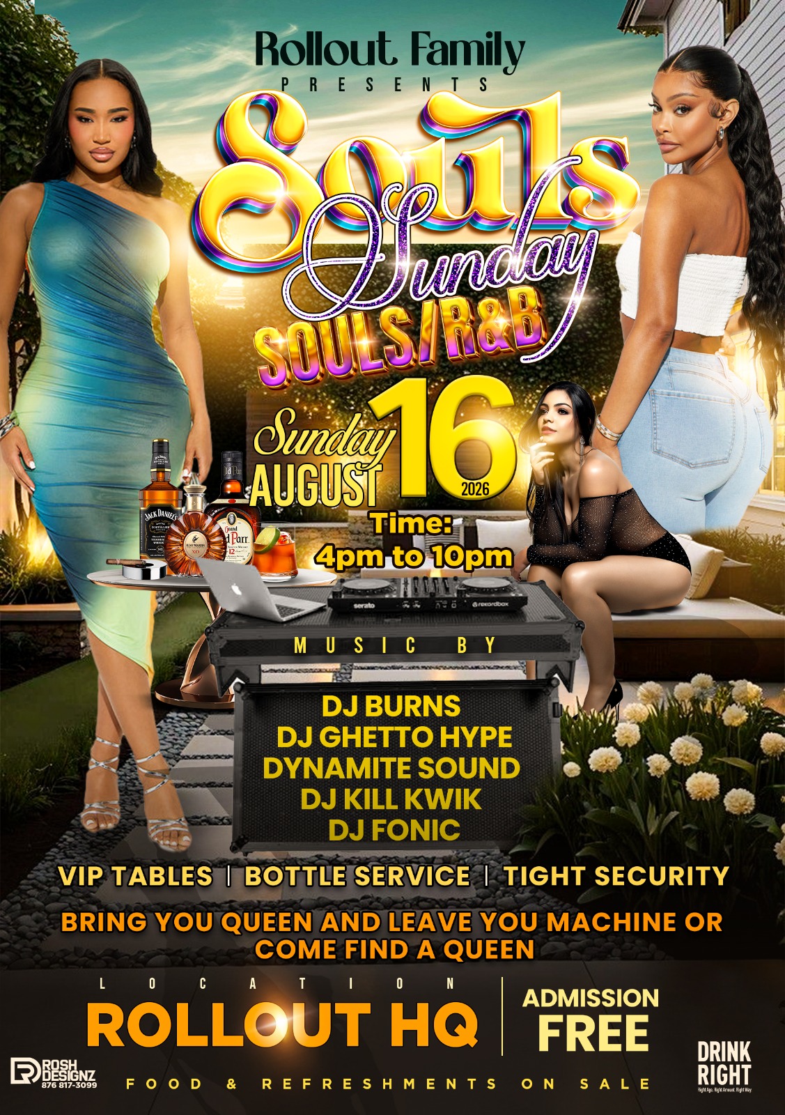 SOULS SUNDAY — SOULS/R&B flyer