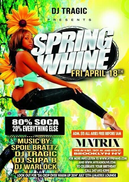 SPRING WHINE — 80% SOCA flyer