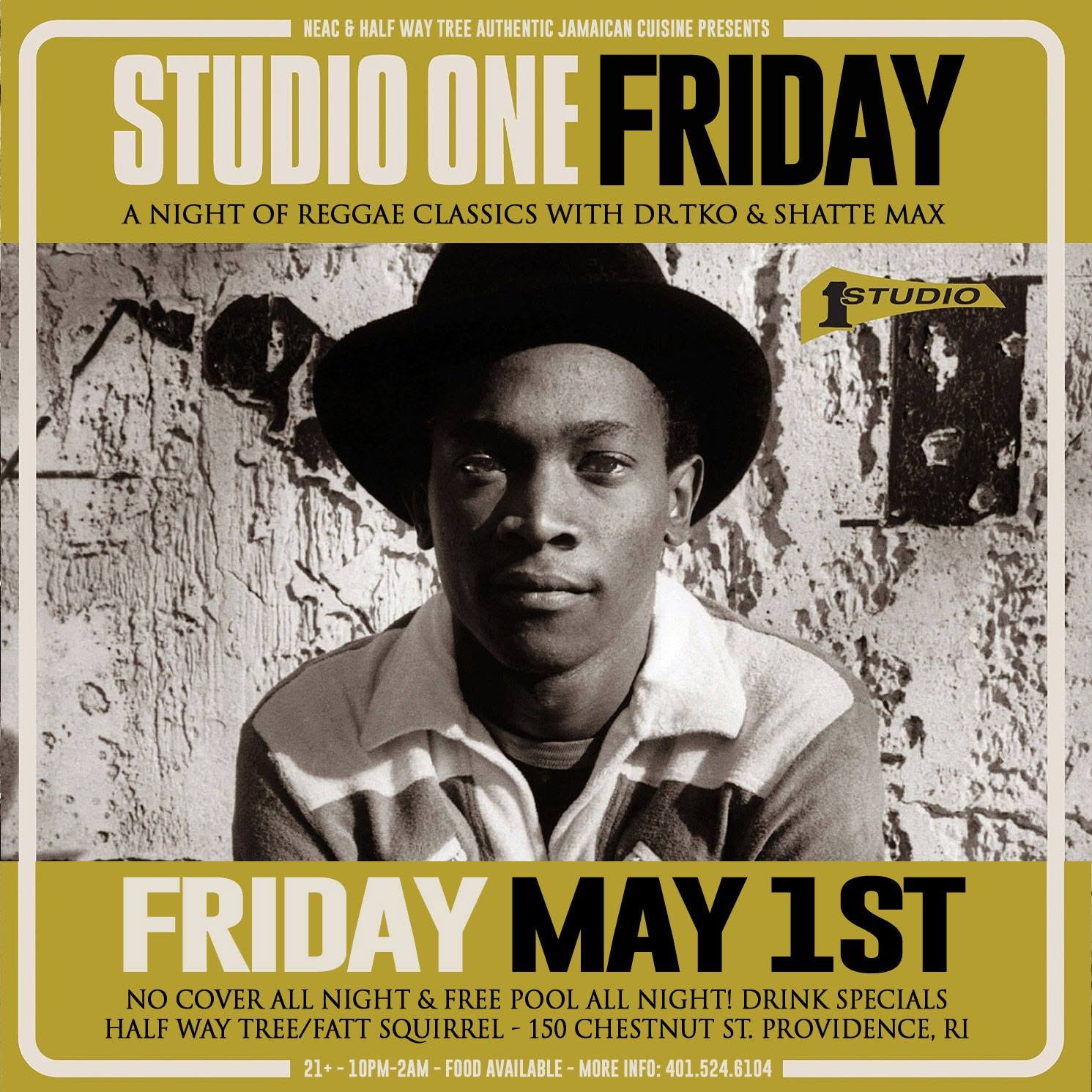 STUDIO ONE FRIDAY flyer