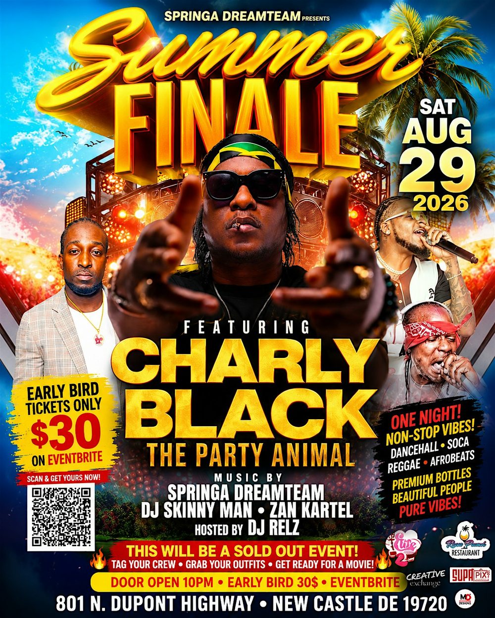SUMMER FINALE — CHARLY BLACK flyer