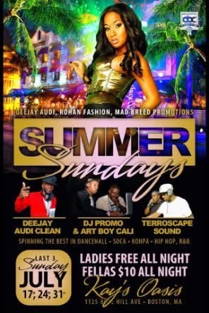 SUMMER SUNDAYS flyer