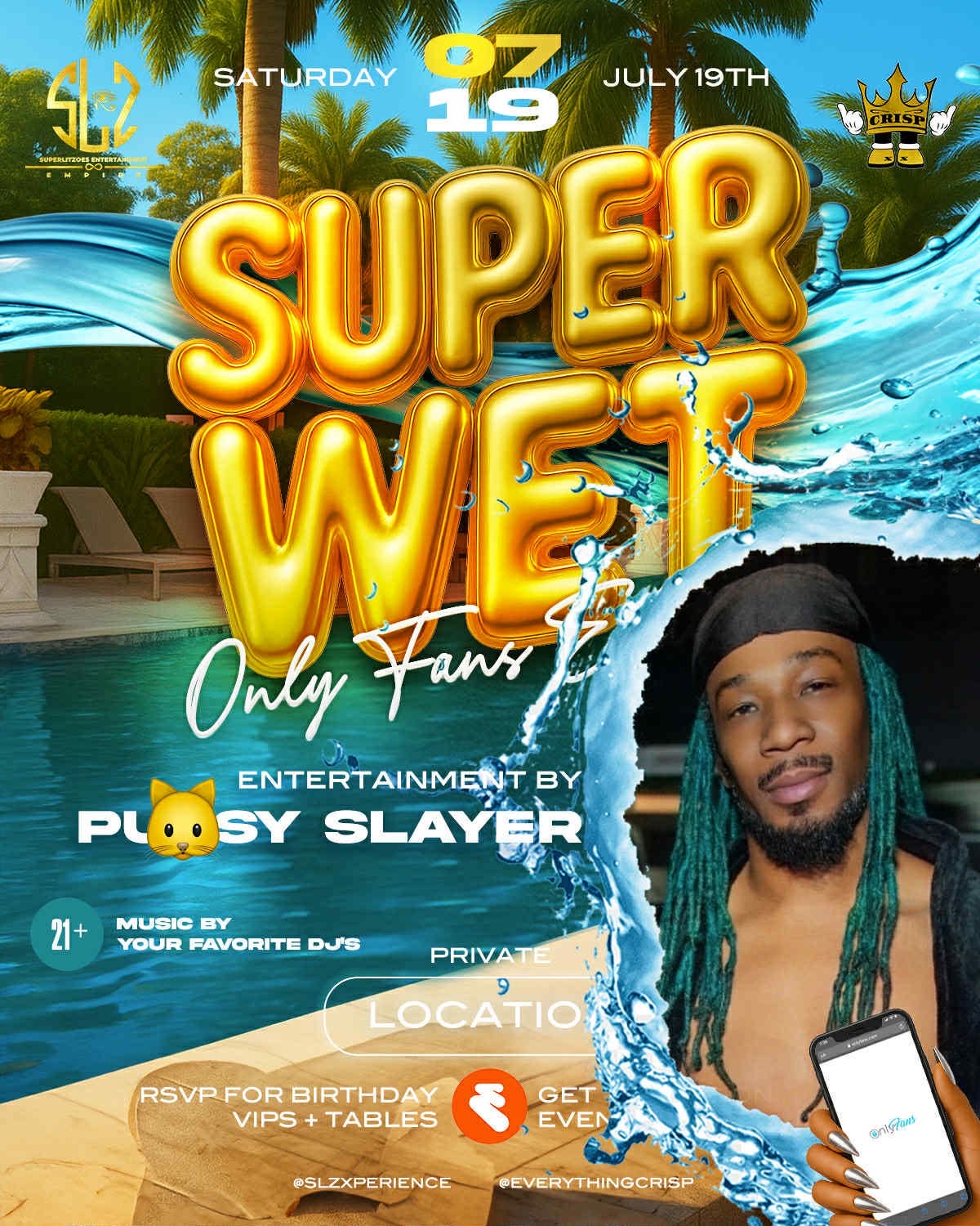 SUPERWET — ONLY FANS EDITION flyer