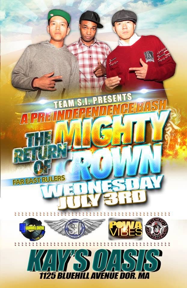 THE RETURN OF MIGHTY CROWN — A PRE INDEPENDENCE BASH flyer