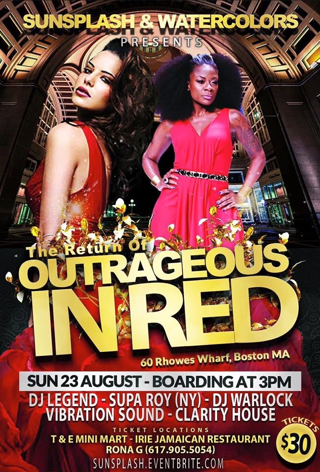 THE RETURN OF OUTRAGEOUS IN RED flyer