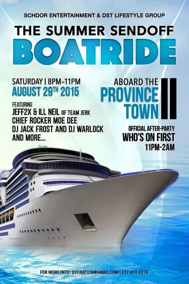 THE SUMMER SENDOFF BOATRIDE flyer
