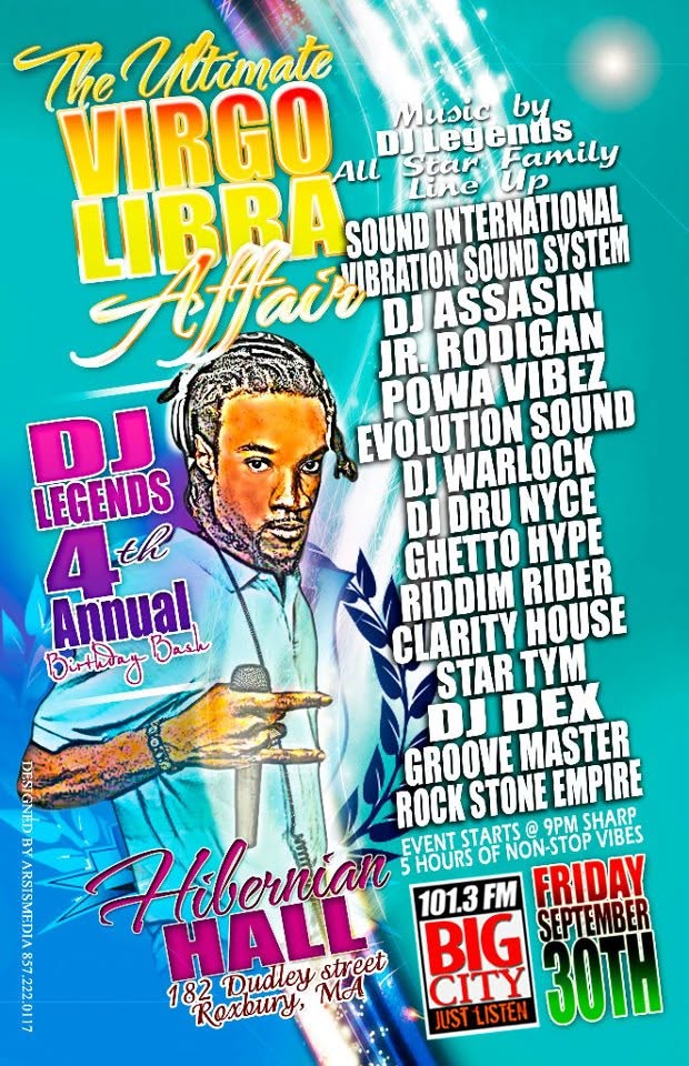 THE ULTIMATE VIRGO LIBRA AFFAIR — DJ LEGENDS 4TH ANNUAL BIRTHDAY BASH flyer