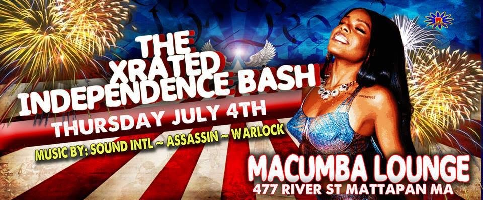 THE X RATED INDEPENDENCE BASH flyer — Mattapan, MA