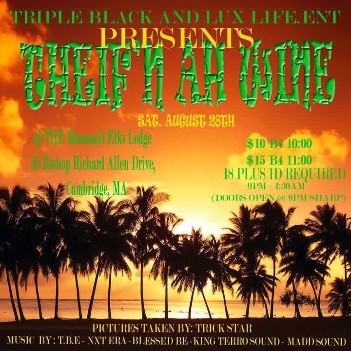 THEIF'N AH WINE flyer