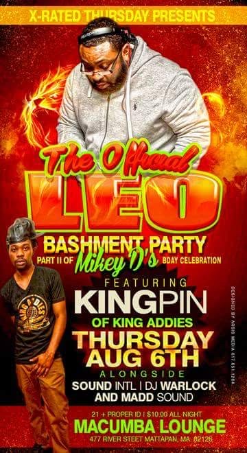 THIS IS JAMAICA — 53 YEARS OF INDEPENDENCE, OFFICIAL LEO BASHMENT flyer, back