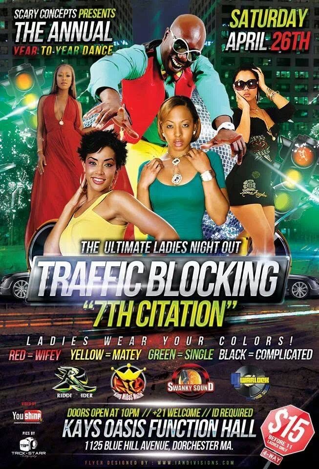 TRAFFIC BLOCKING — 7TH CITATION, THE ULTIMATE LADIES NIGHT OUT flyer
