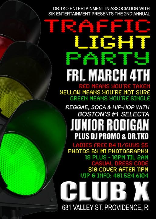 TRAFFIC LIGHT PARTY — 2ND ANNUAL flyer