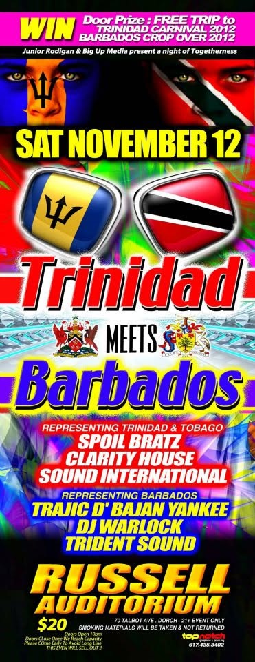 TRINIDAD MEETS BARBADOS flyer