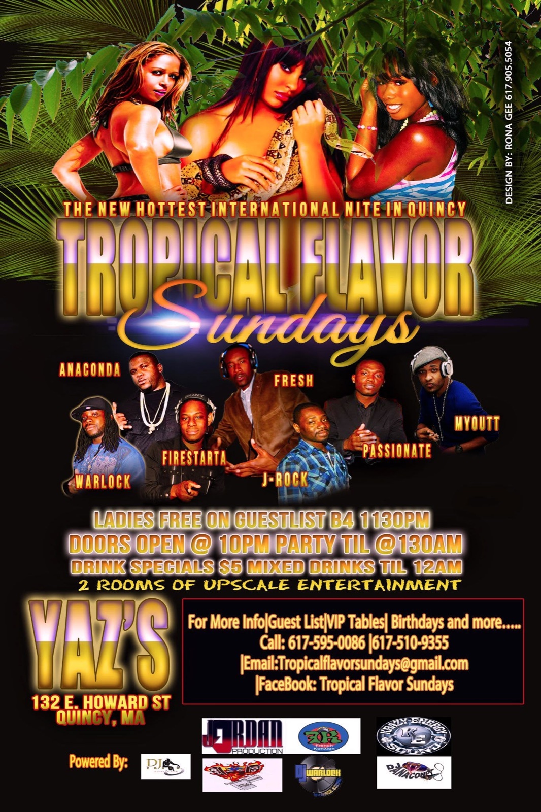 TROPICAL FLAVOR SUNDAYS flyer