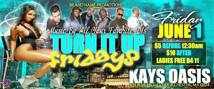 TURN IT UP FRIDAYS — JUNE 1 flyer