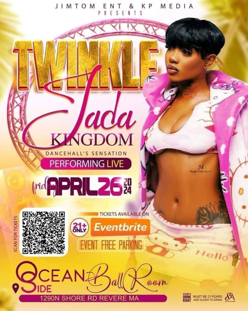 TWINKLE JADA KINGDOM — PERFORMING LIVE flyer