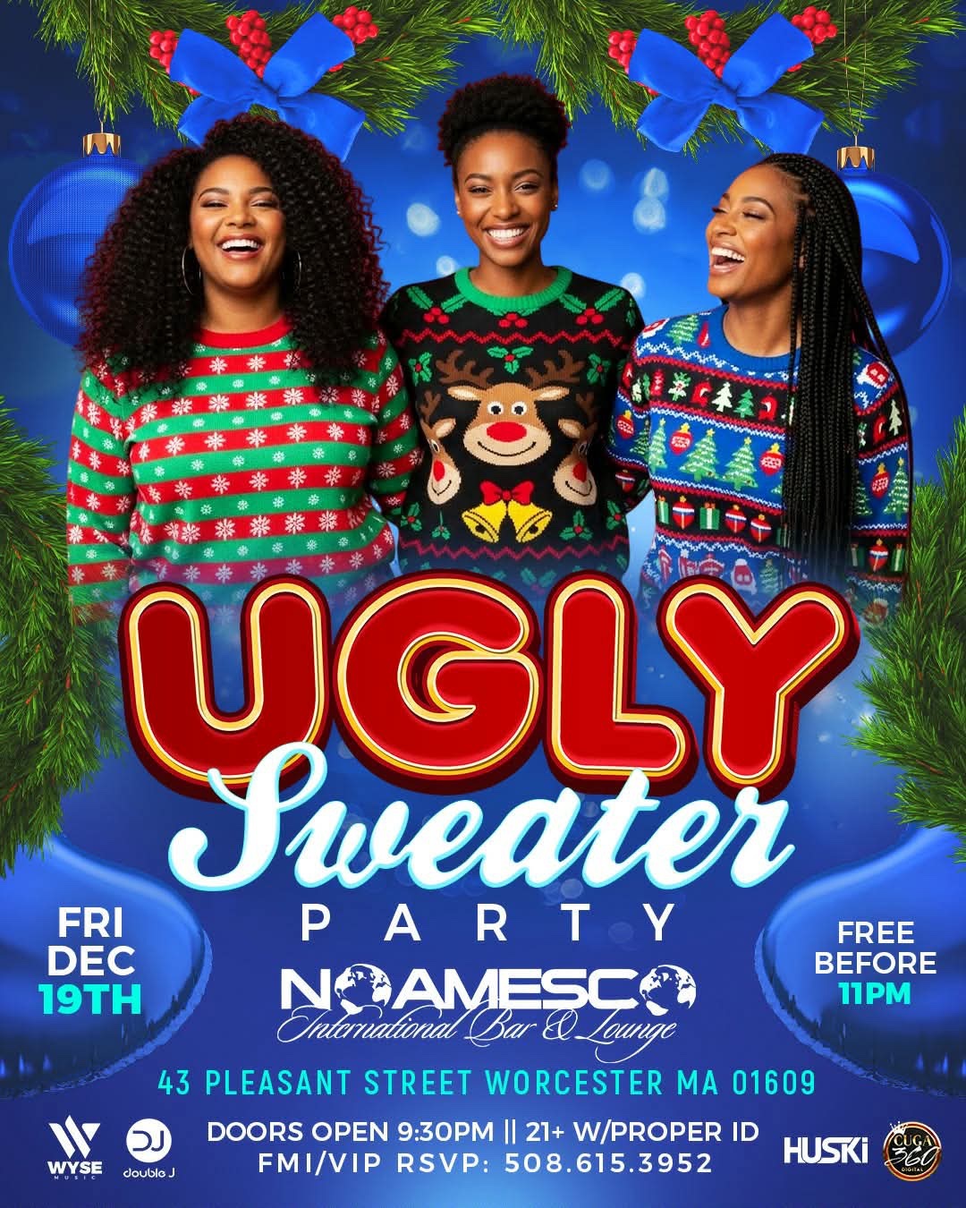 UGLY SWEATER PARTY flyer