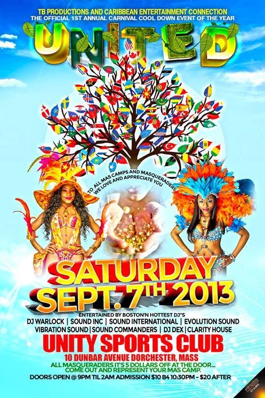 UNITED — 1ST ANNUAL CARNIVAL COOL DOWN flyer