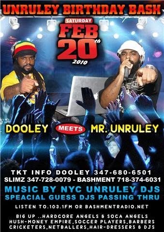 UNRULEY BIRTHDAY BASH flyer