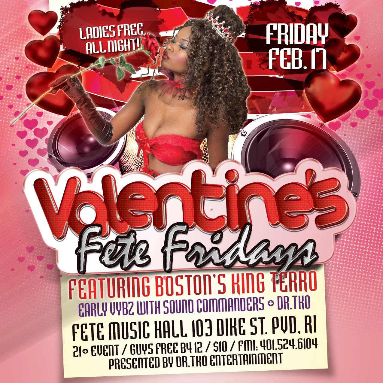 VALENTINE'S FETE FRIDAYS flyer