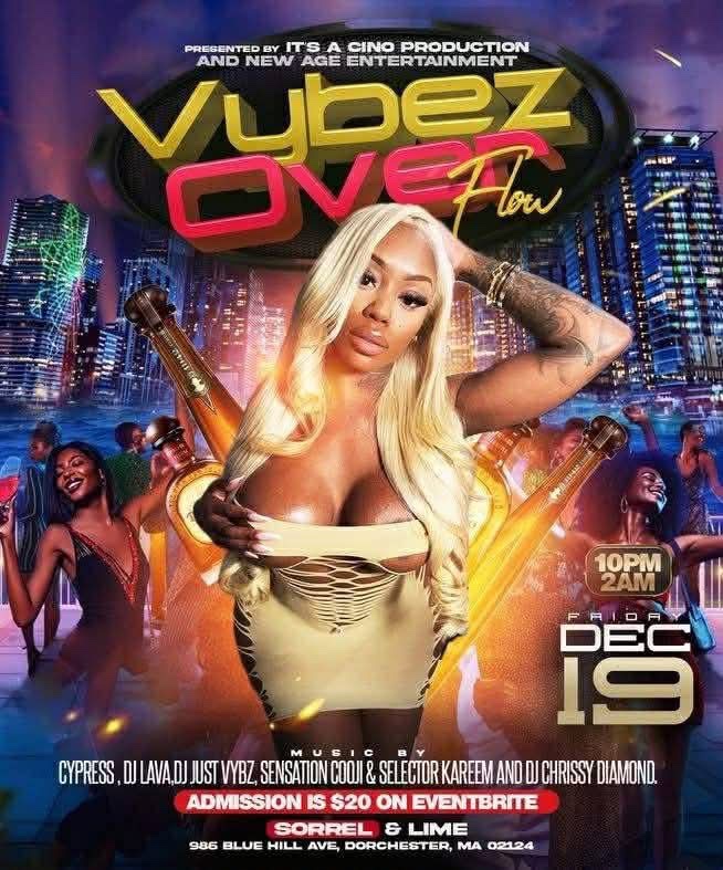 VYBEZ OVER FLOW flyer