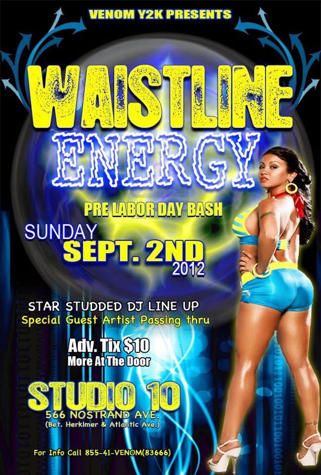 WAISTLINE ENERGY — PRE LABOR DAY BASH flyer