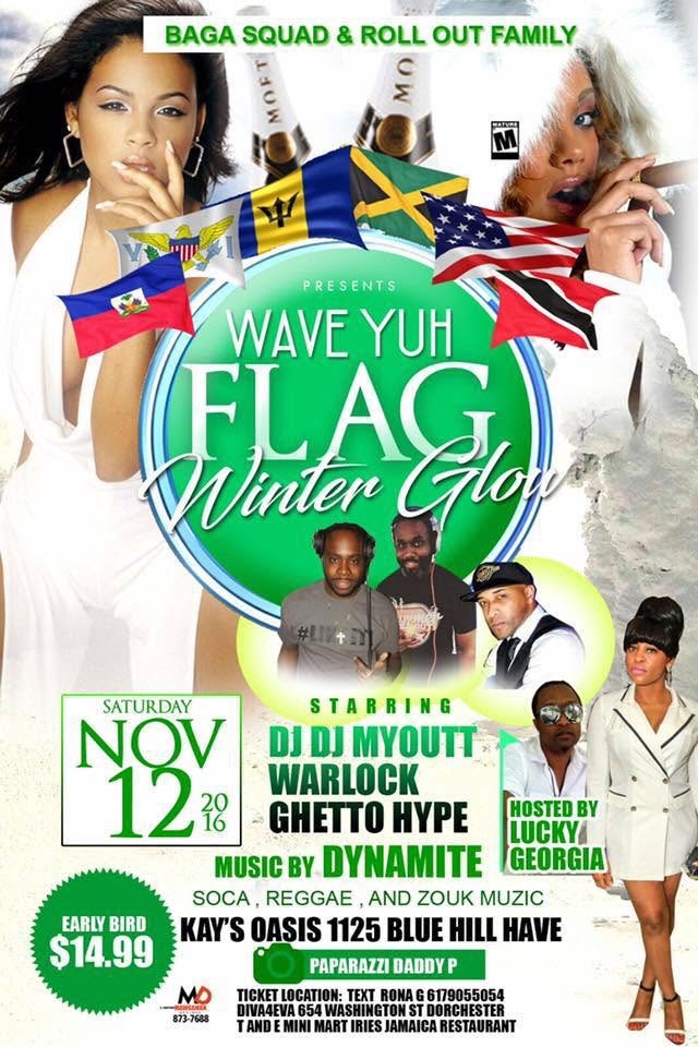 WAVE YUH FLAG — WINTER GLOW flyer