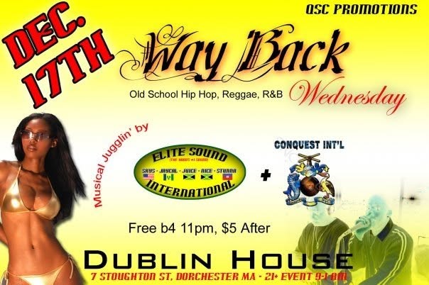 WAY BACK WEDNESDAY flyer