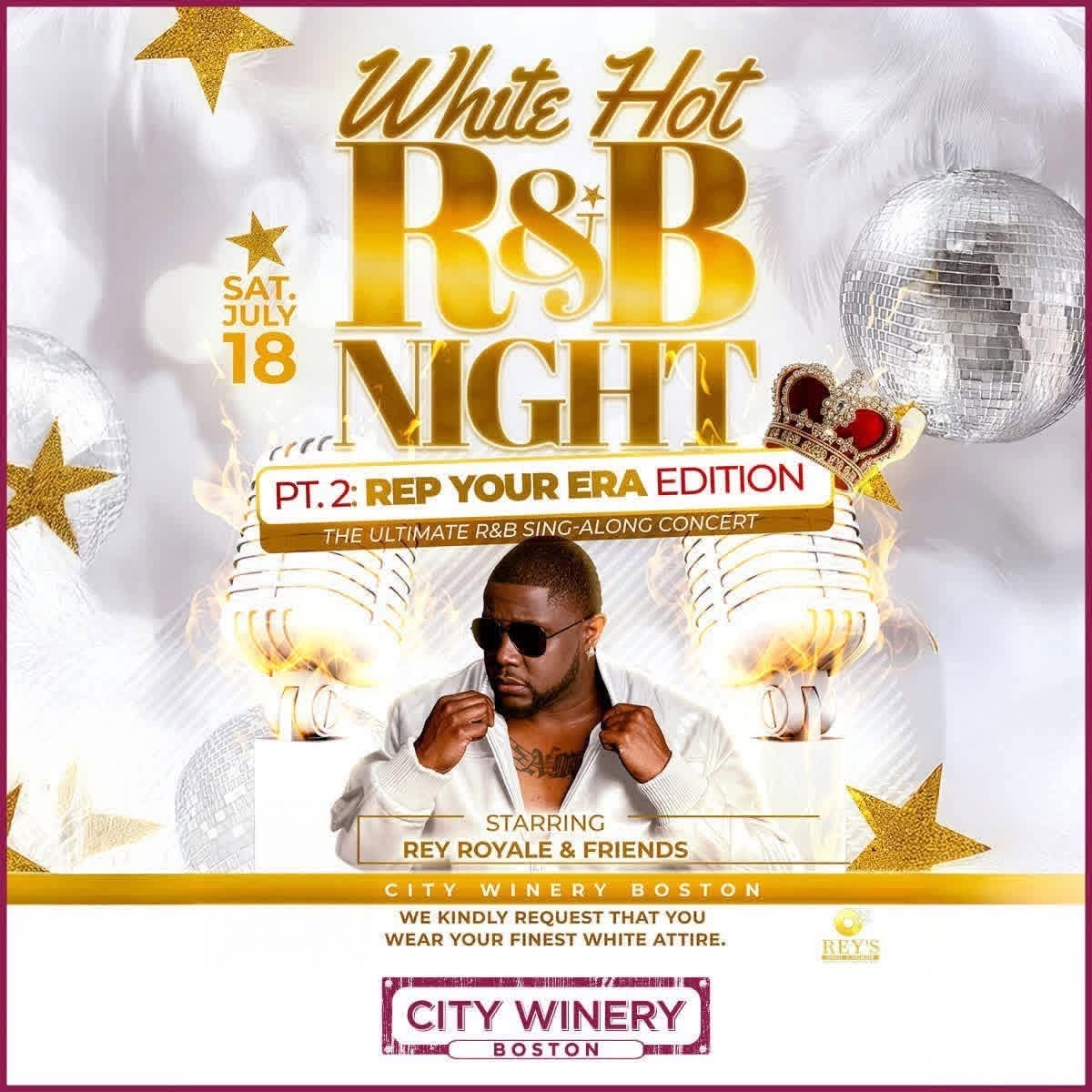 WHITE HOT R&B NIGHT PT. 2 — REP YOUR ERA EDITION flyer