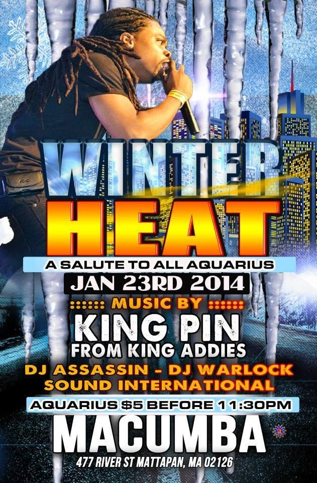 WINTER HEAT — A SALUTE TO ALL AQUARIUS flyer