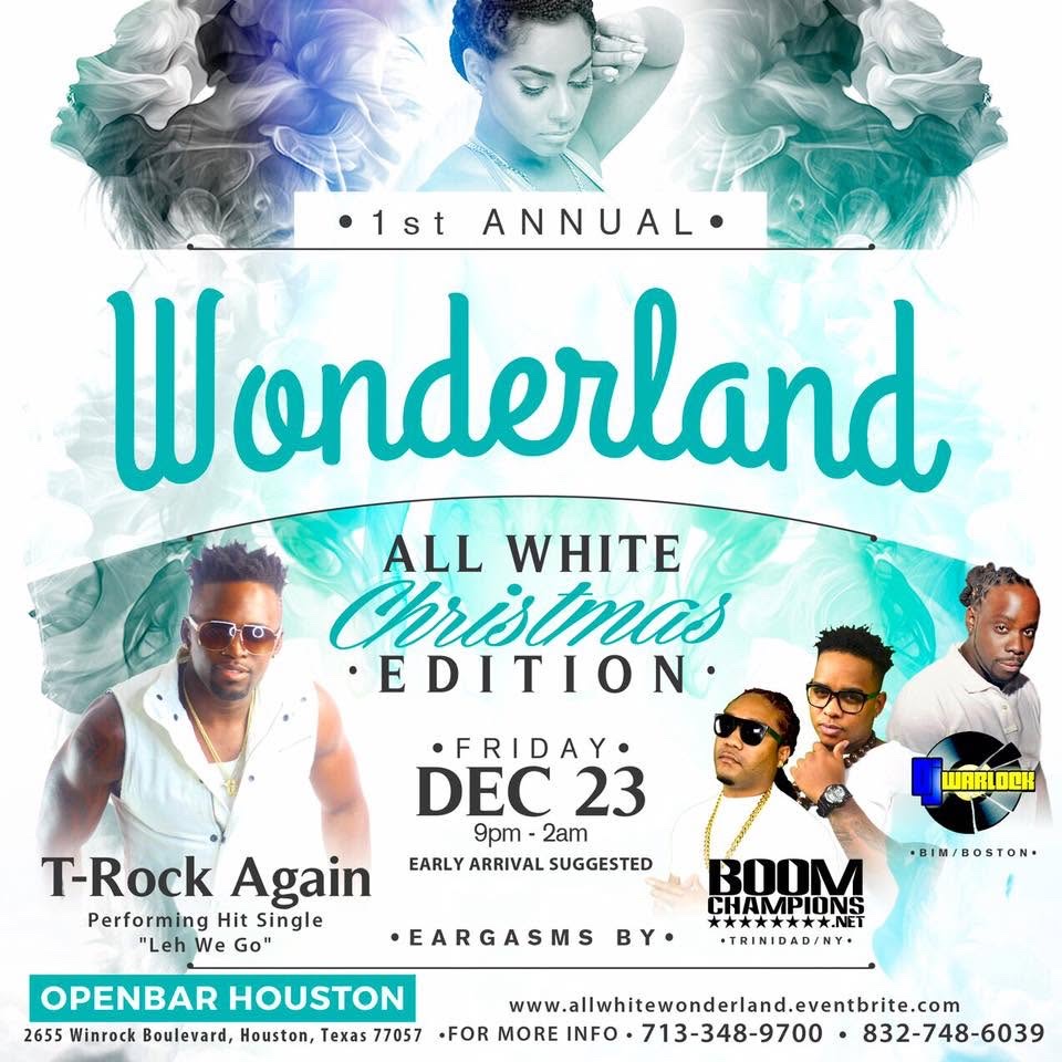WONDERLAND — 1ST ANNUAL ALL WHITE CHRISTMAS EDITION flyer