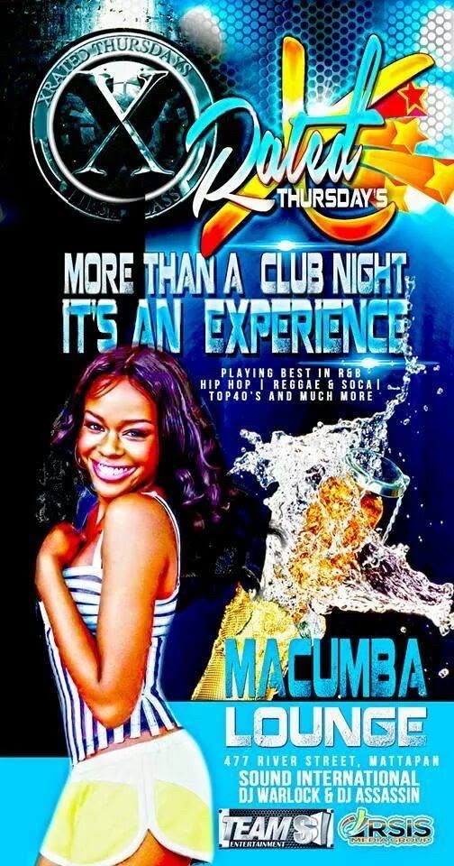 X RATED THURSDAY'S — MORE THAN A CLUB NIGHT flyer, back