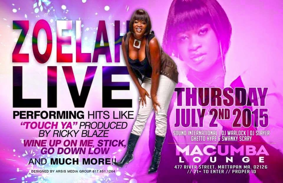 ZOELAH LIVE flyer